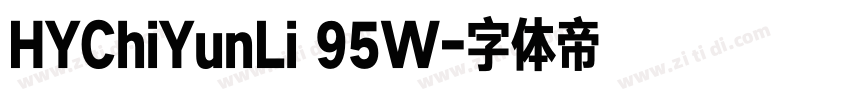 HYChiYunLi 95W字体转换